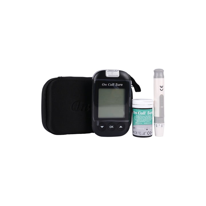 45010-On Call Sure Glucometer+100 Strips+100 Lancets+Alc +1