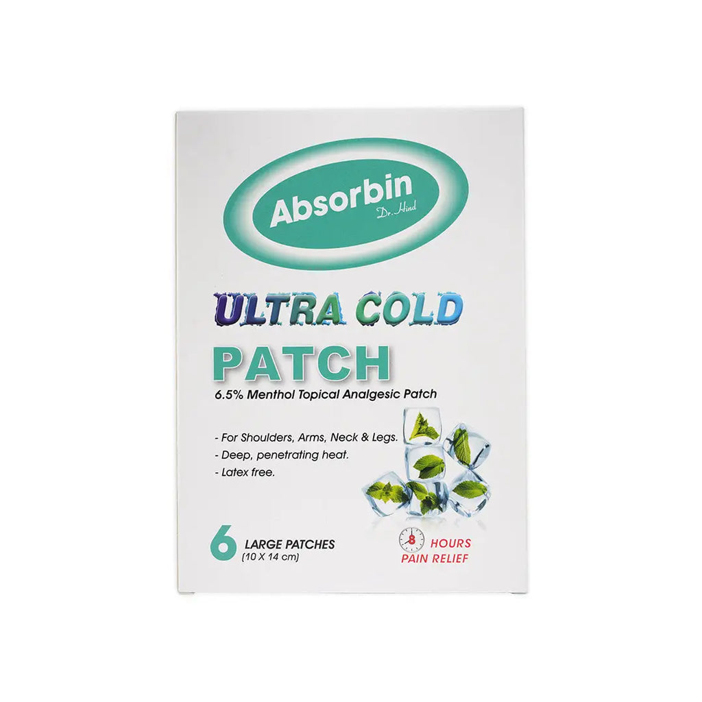 ABSORBIN ULTRA COLD PATCH 6PCS
