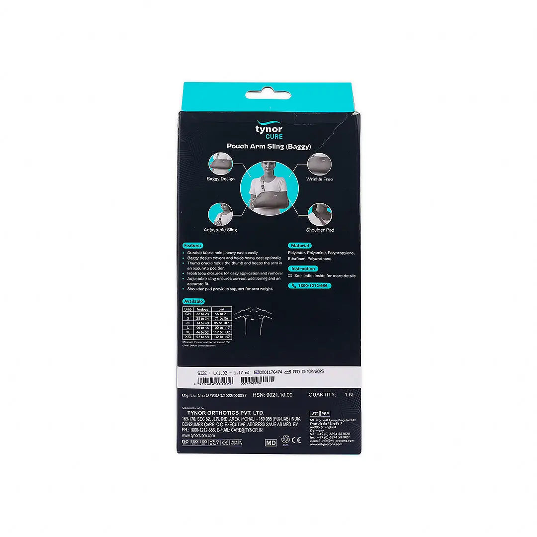 45111-Tynor Arm Sling Pouch Baggy-C06 L +3