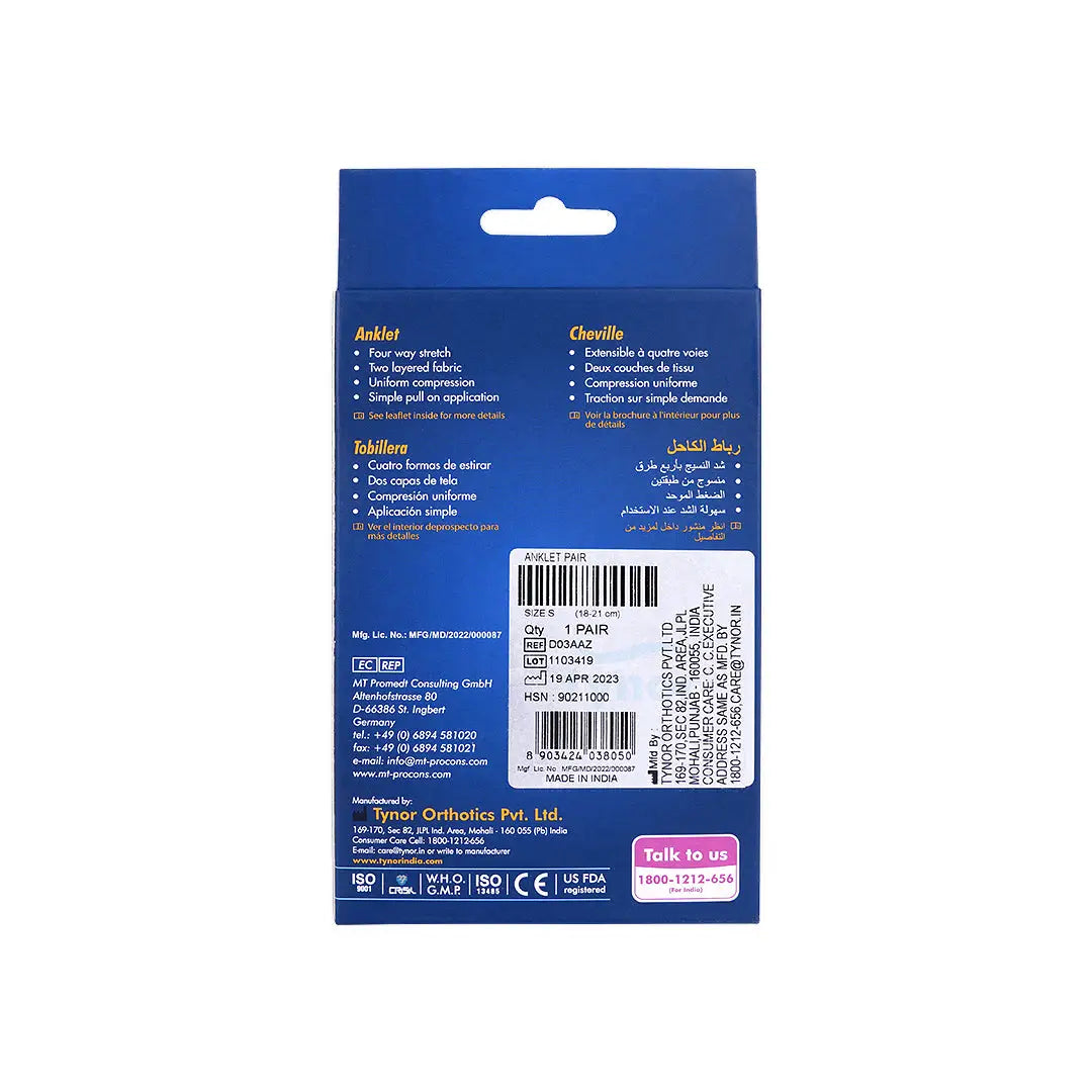 Tynor Anklet Pair-D03 S +4