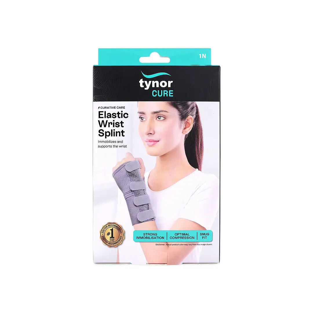 45124-Tynor Wrist Splint Elastic Right-E01 M 