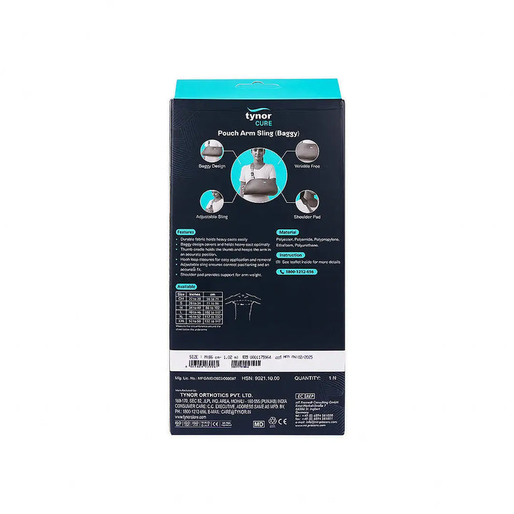 45154-Tynor Arm Sling Pouch Baggy-C06 M +3