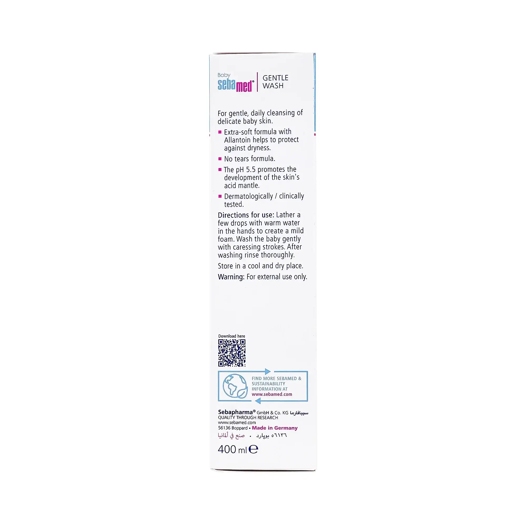 45173-Sebamed Baby Gentle Wash 400ml +2