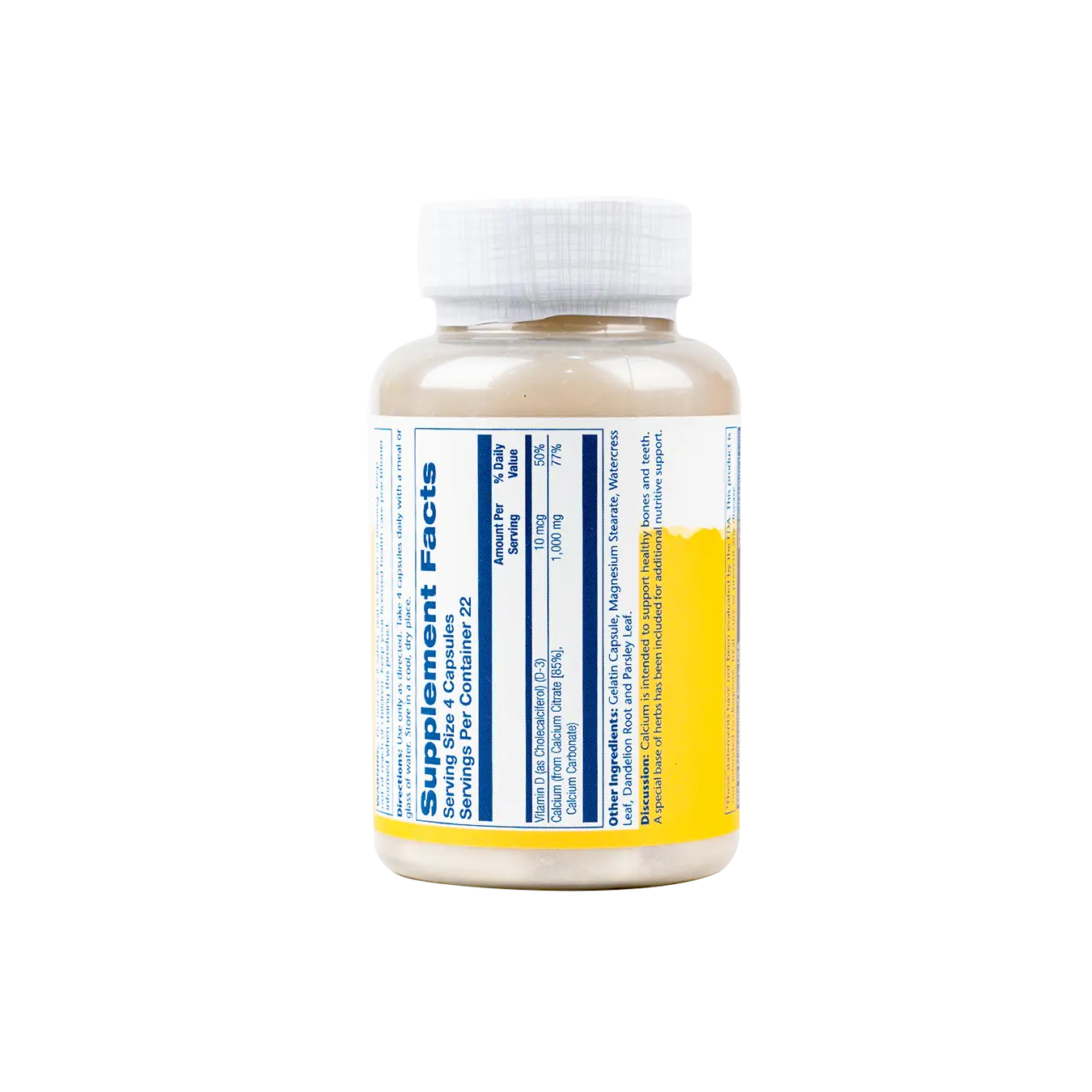 Solaray Calcium Citrate 1000Mg With Vit-D 90 Capsules