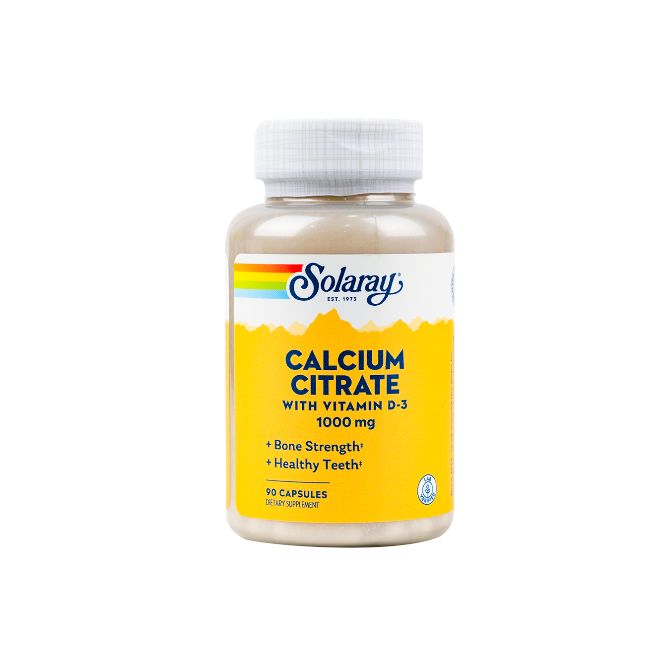 SOLARAY CALCIUM CITRATE 1000MG WITH VIT-D 90 CAPSULES