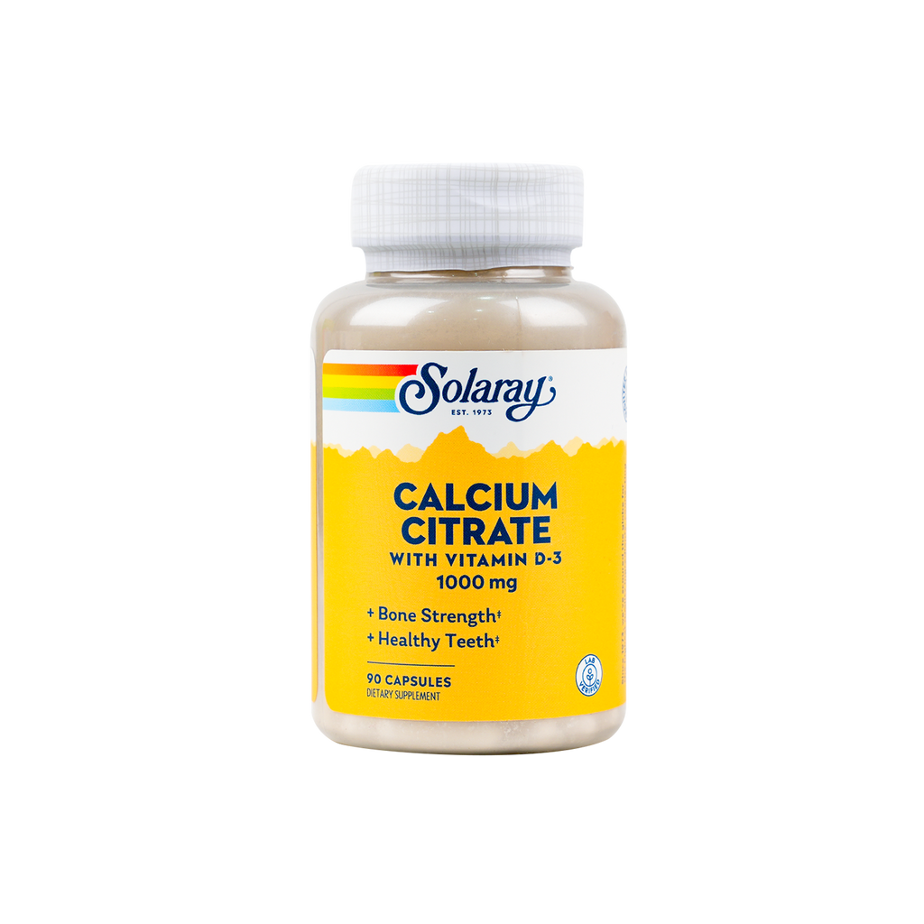 SOLARAY CALCIUM CITRATE 1000MG WITH VIT-D 90 CAPSULES