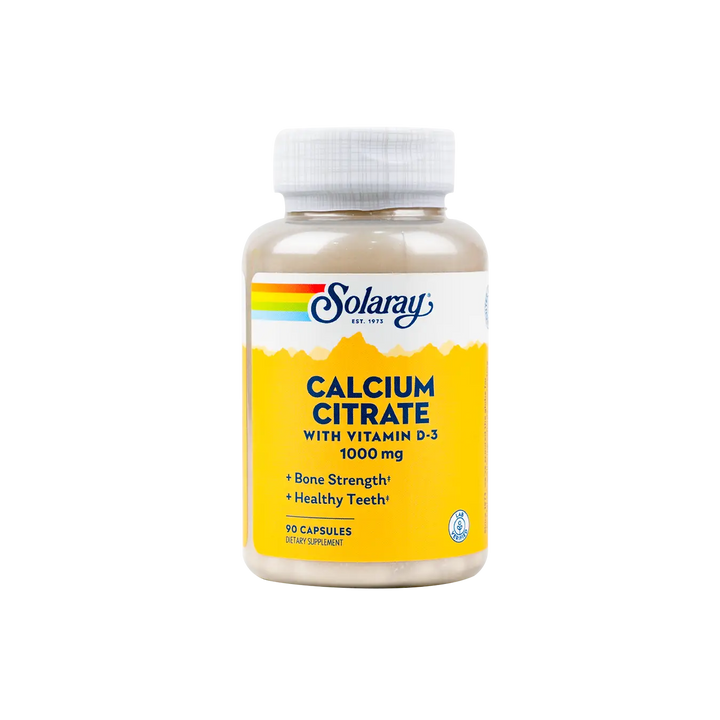 45217-Solaray Calcium Citrate 1000Mg With Vit-D 90 Capsules