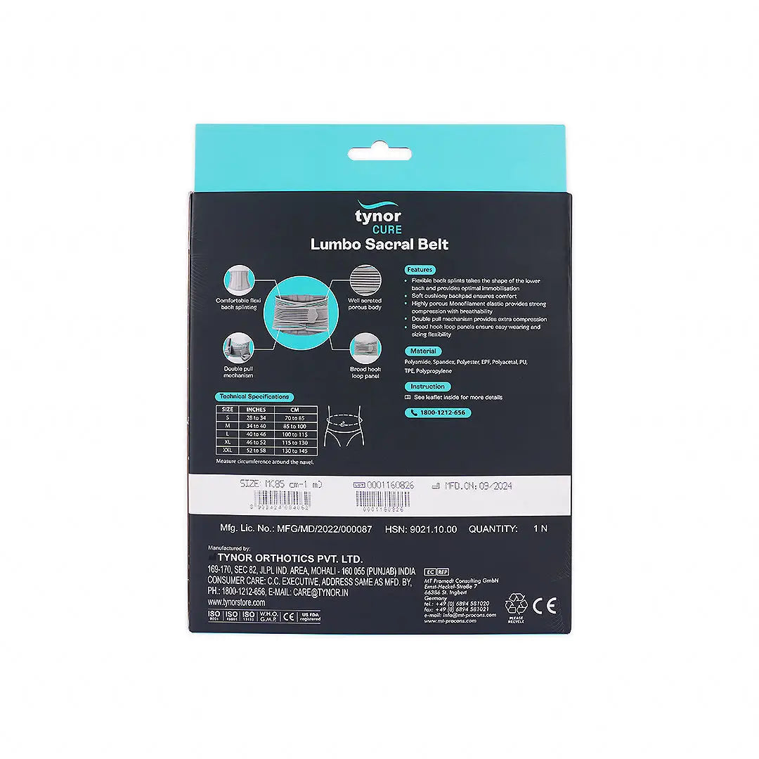 Tynor Lumbo Sacral Belt-A05 M