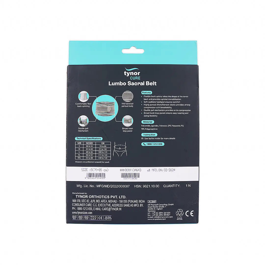 Tynor Lumbo Sacral Belt-A05 S