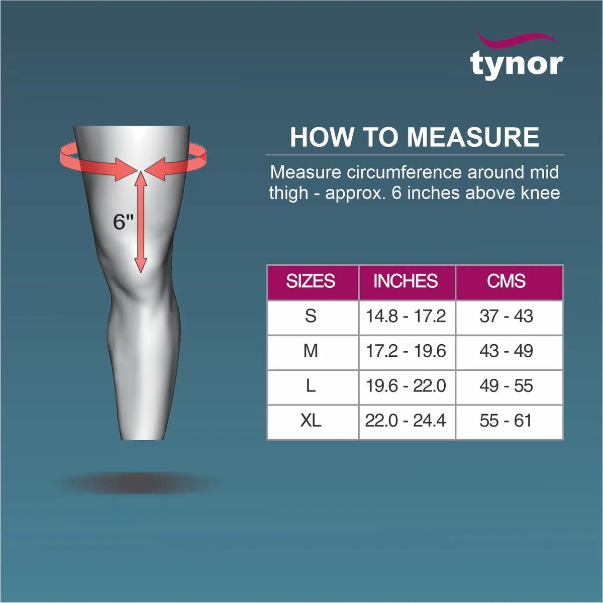 45328-Tynor Thigh Support-D14 S +1