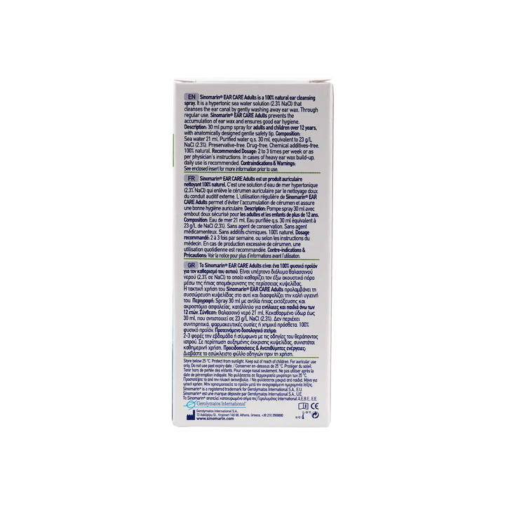 45330-Sinomarin Ear Care Adults Spray 30Ml +3