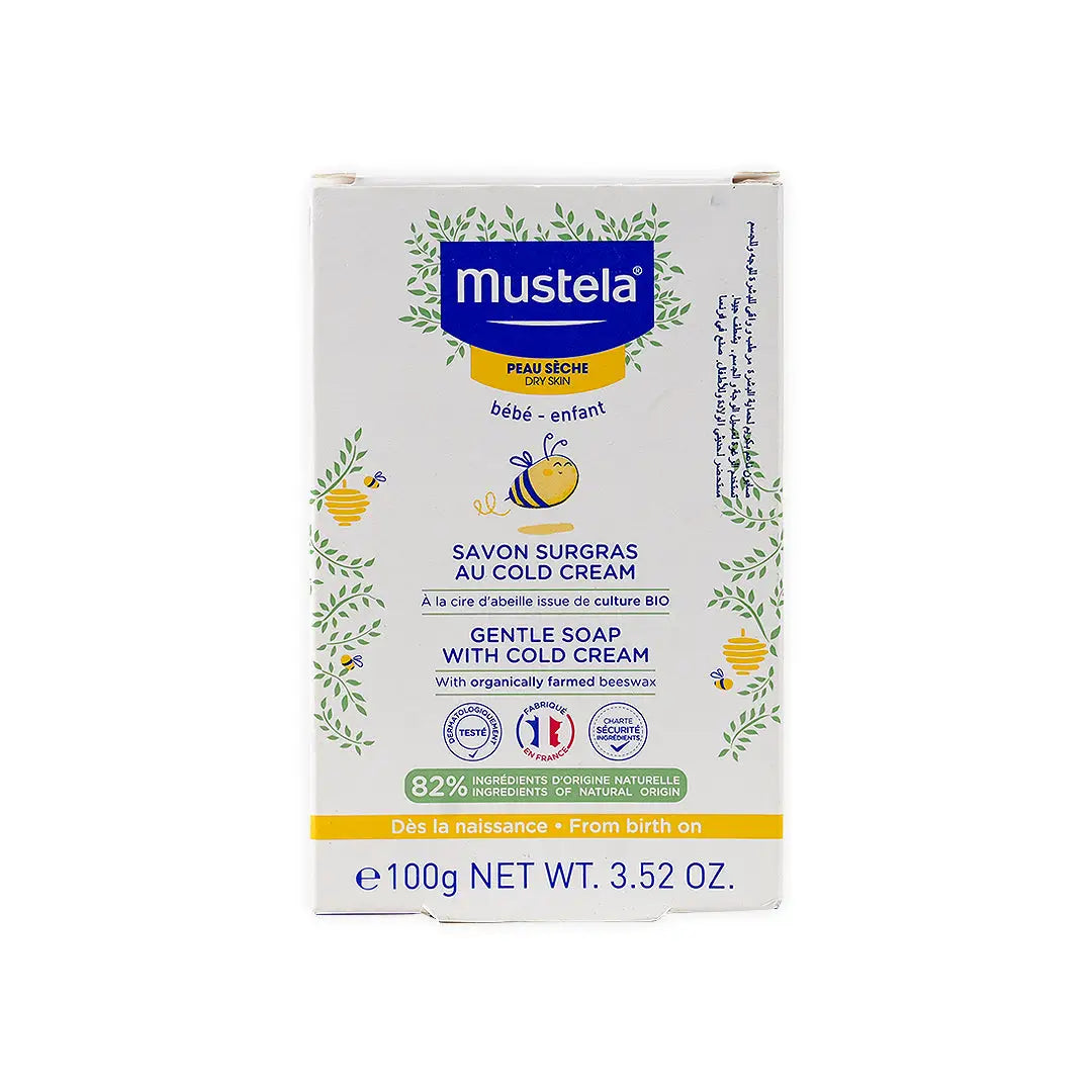 45467-Mustela Face & Body Gentile Soap With Cold Cream 100ml