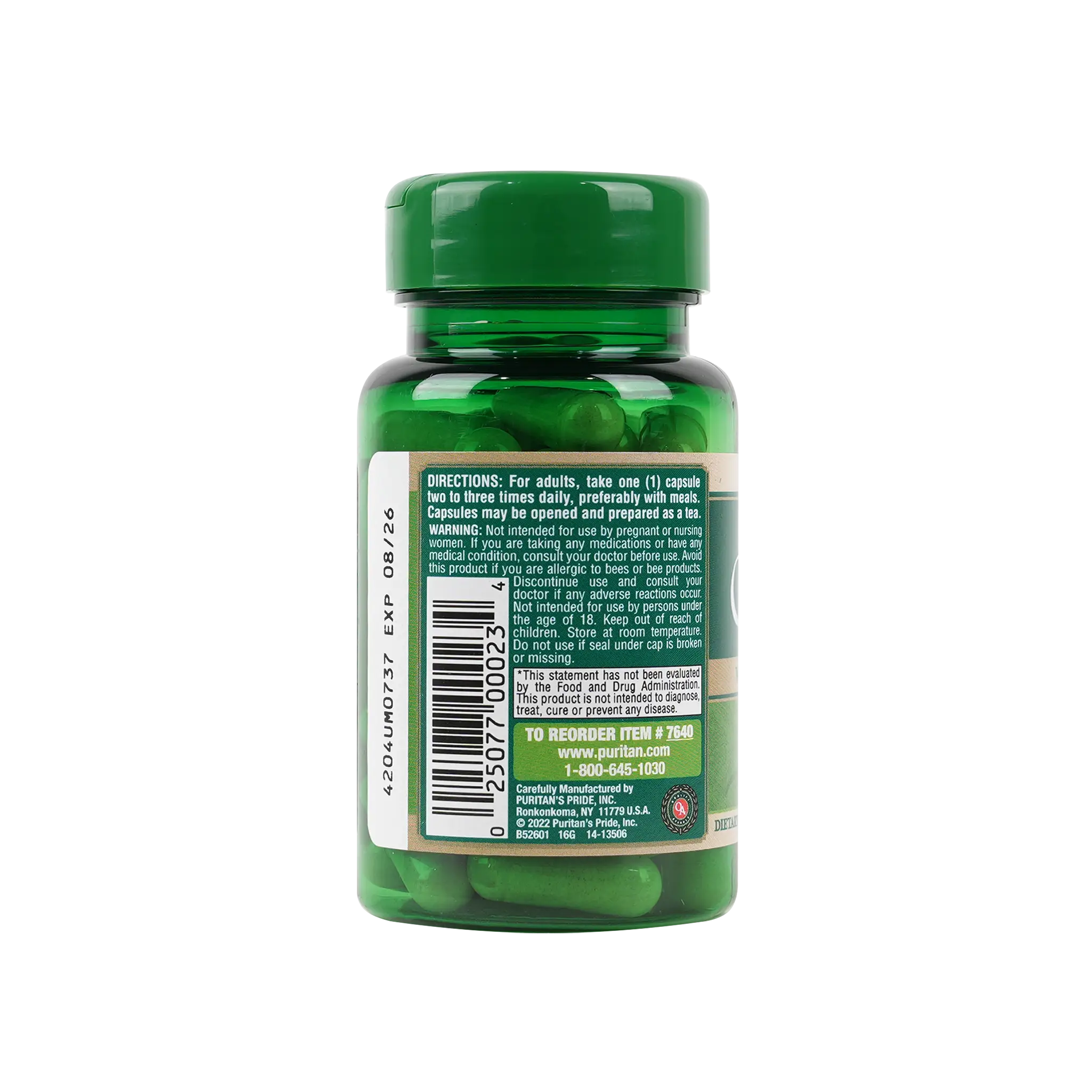 PURITANS PRIDE GINSENG COMPLEX 1000MG 50CAP