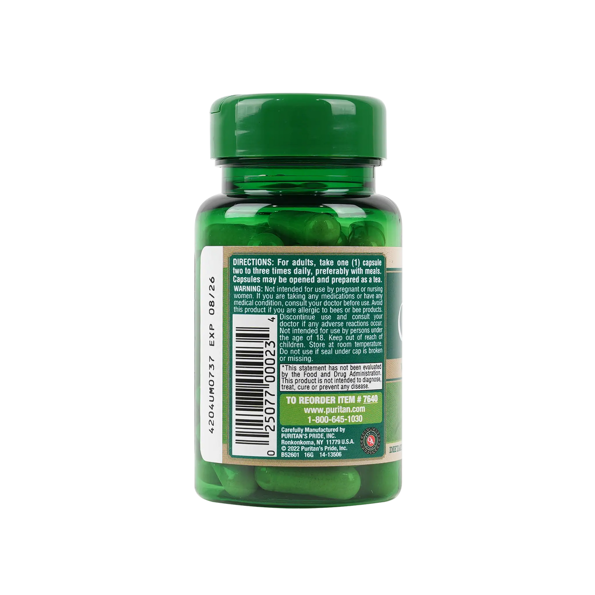 45475-Puritans Pride Ginseng Complex 1000Mg 50Cap +1