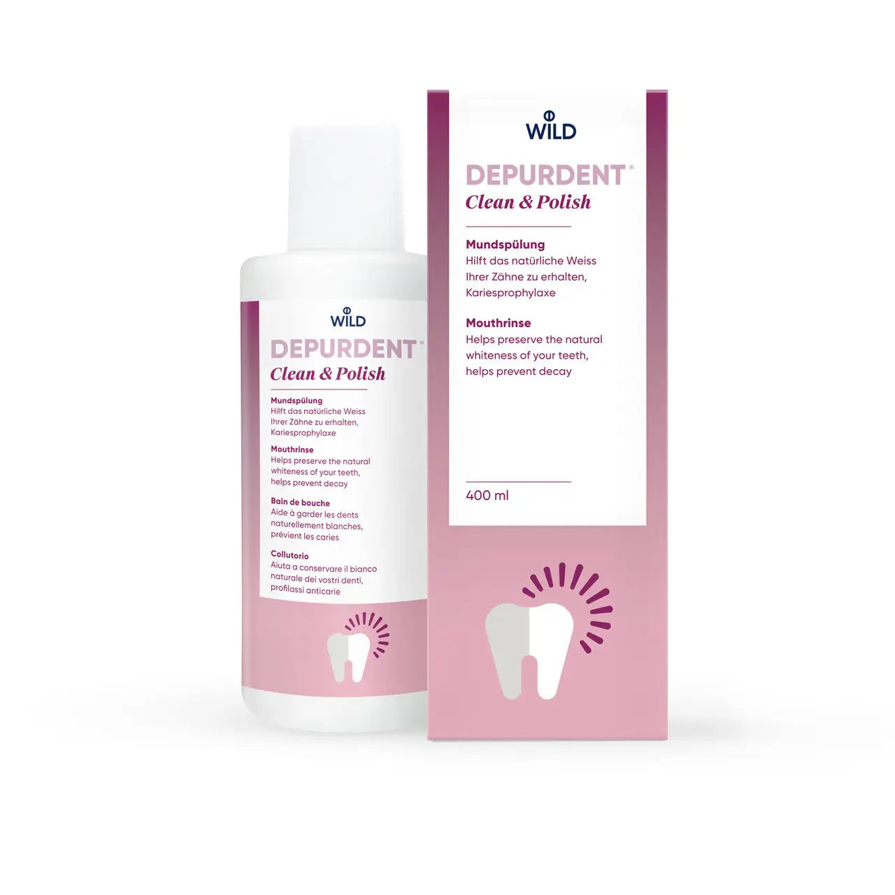 Wild Depurdent Clean & Polish Mouthwash 400Ml