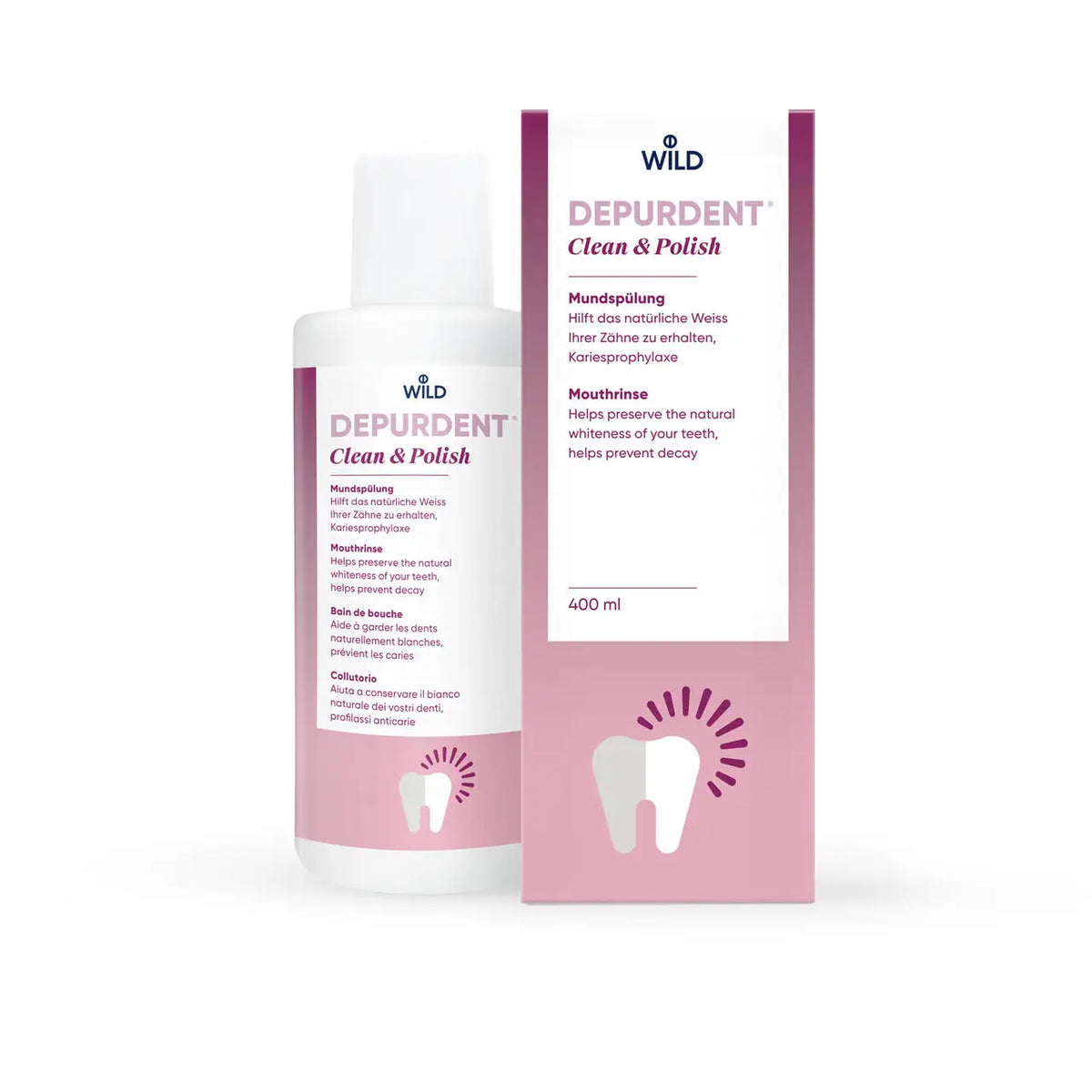 45482-Depurdent Clean & Polish Mouthwash 400ml