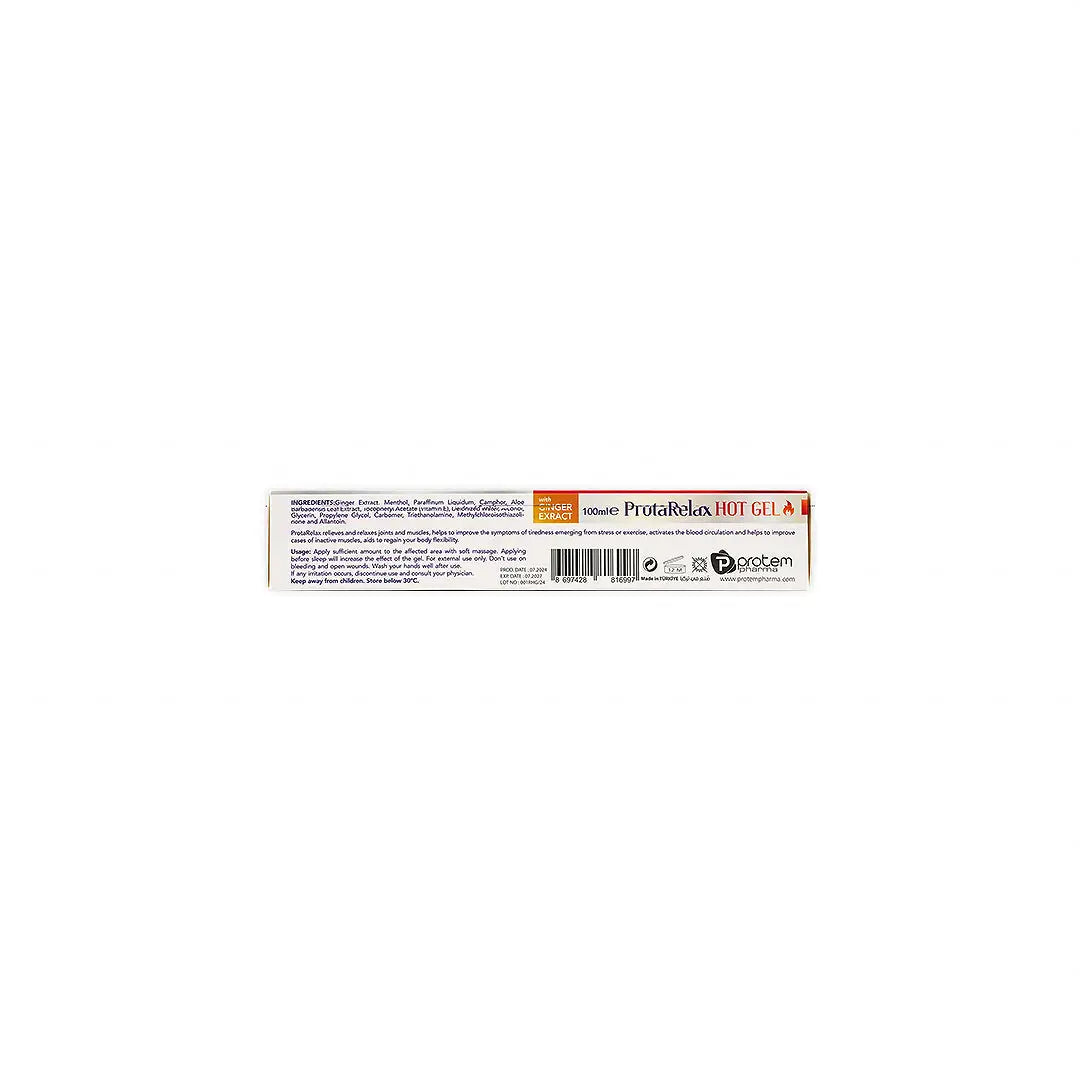 PROTEM PHARMA PROTA RELAX HOT GEL WITH GINGER 100ML