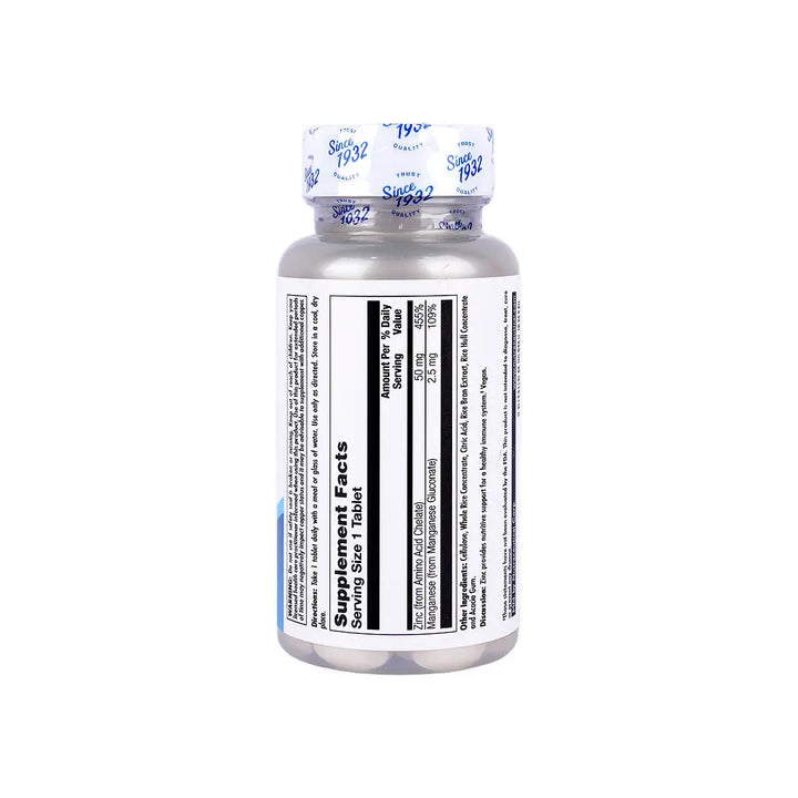 45510-KAL Zinc 50Mg Chelated 90Tab +2