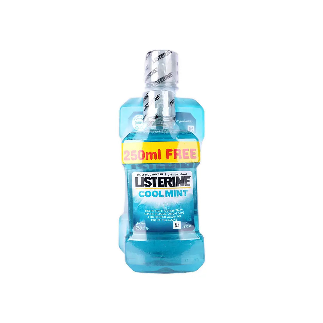 Listerine Cool Mint Mouthwash 500ml+250ml