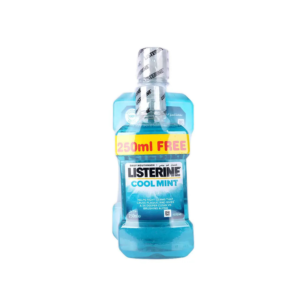 Listerine Cool Mint Mouthwash 500ml+250ml