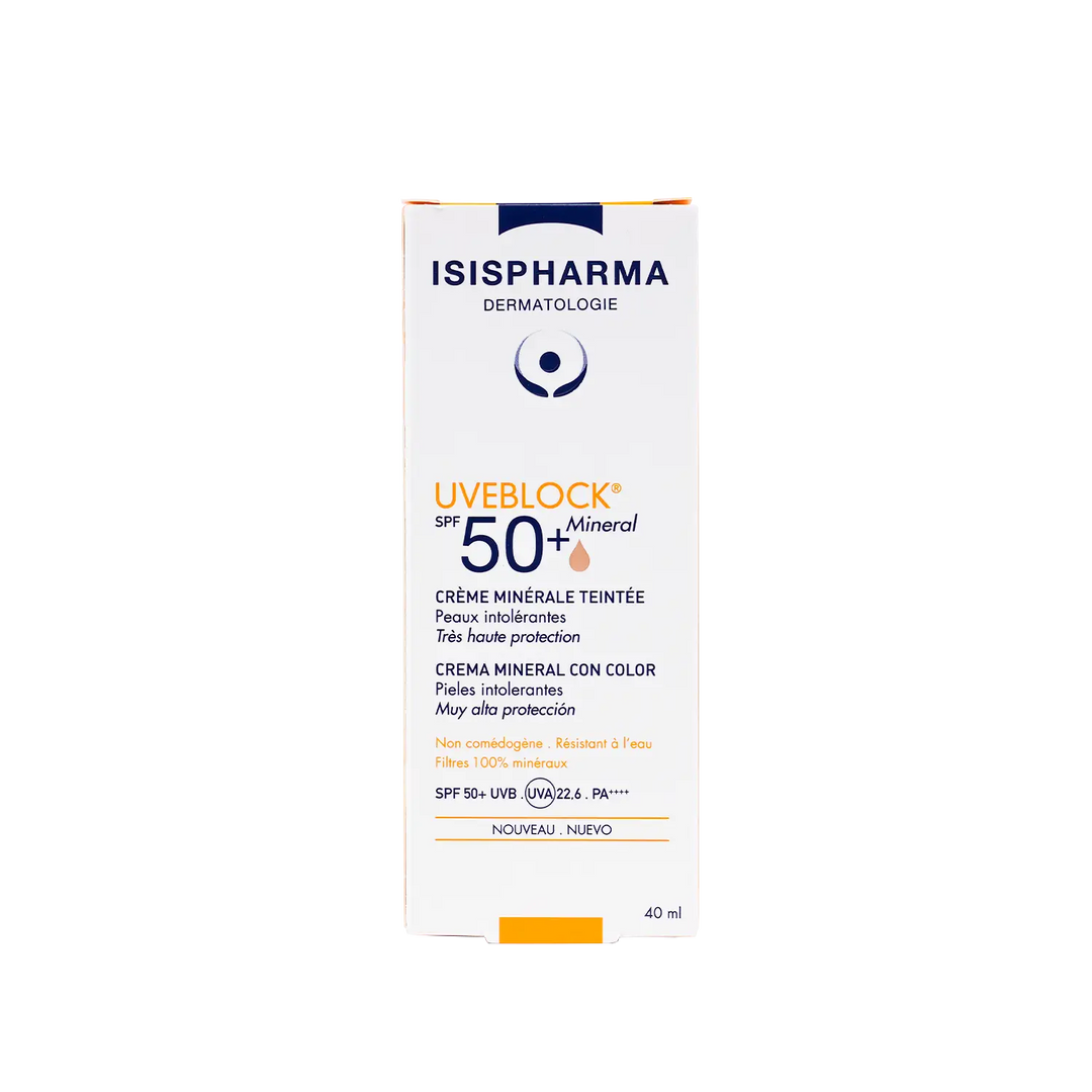 45548-ISIS Pharma UVeblock SPF50+Tinted Mineral Cream 40ml +3