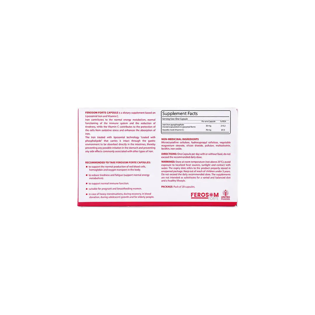45563-Ferosome Forte 20Cap +3