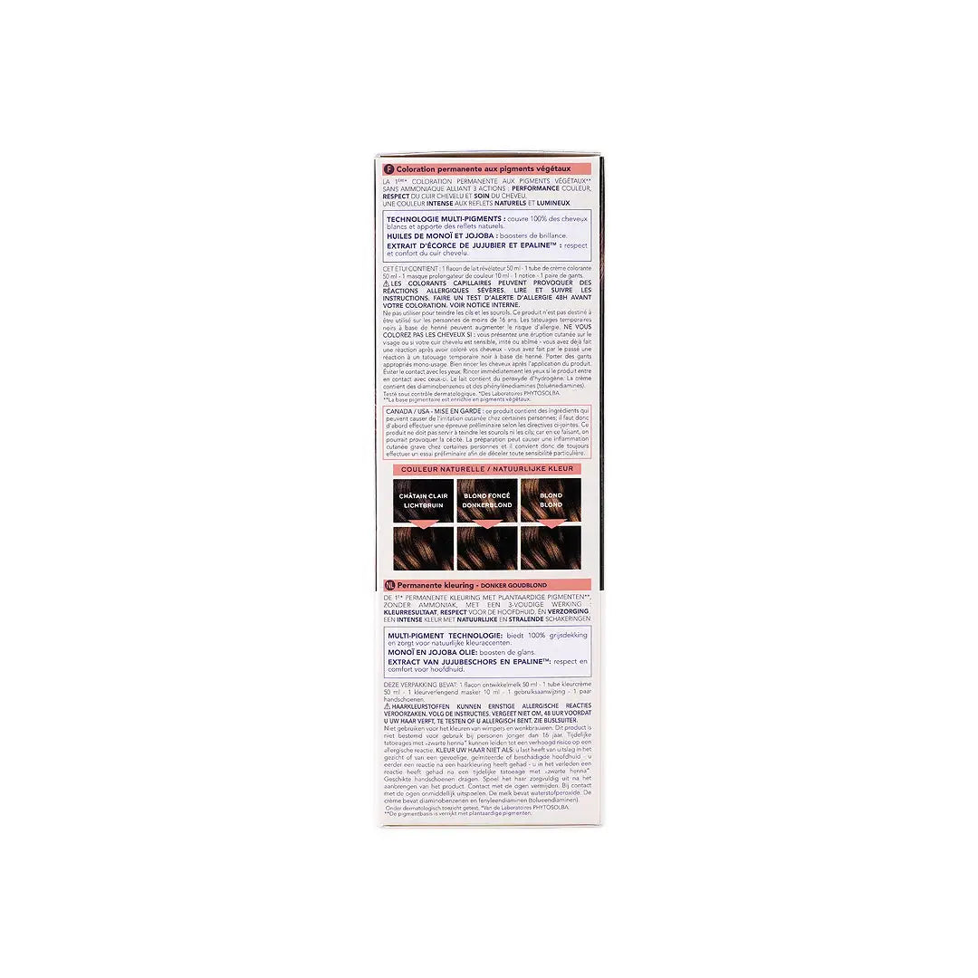 45576-Phyto Permanent Hair Color NO.6.3 - Golden Dark Blonde +4