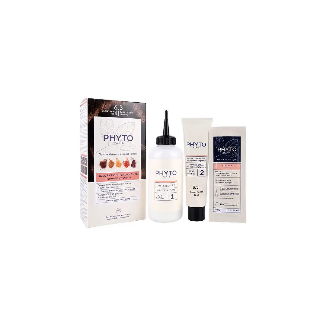 45576-Phyto Permanent Hair Color NO.6.3 - Golden Dark Blonde +1