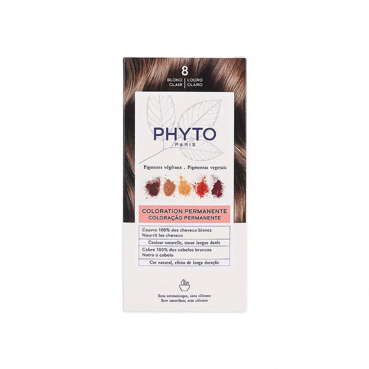 45582-Phyto Permanent Hair Color NO. 8 - Light Blonde +4