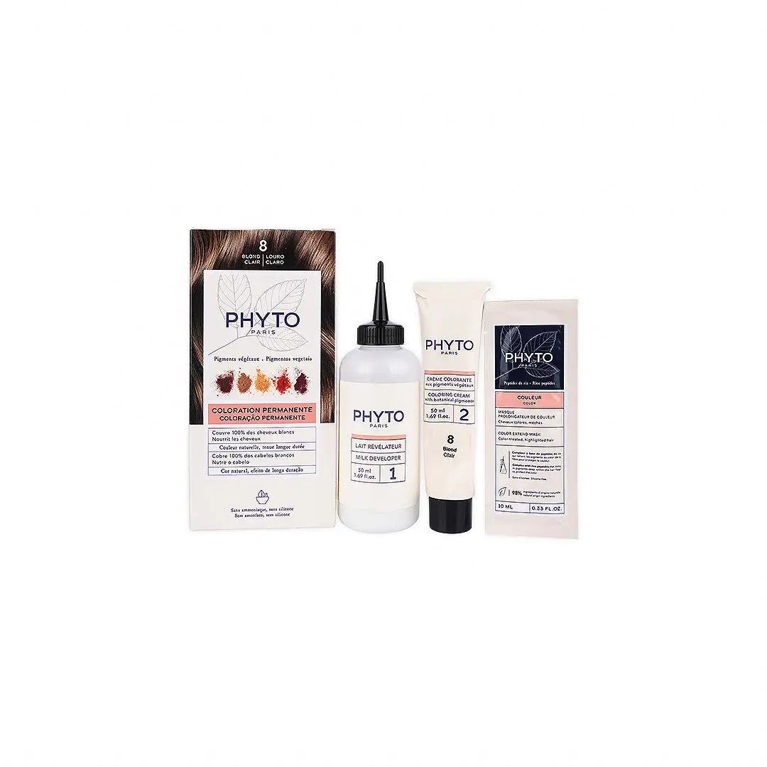 45582-Phyto Permanent Hair Color NO. 8 - Light Blonde