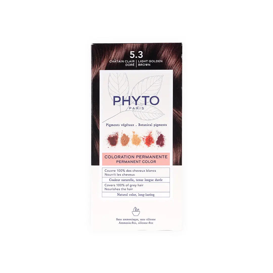 Phyto Permanent Hair Color NO. 5.3 - Light Golden Brown