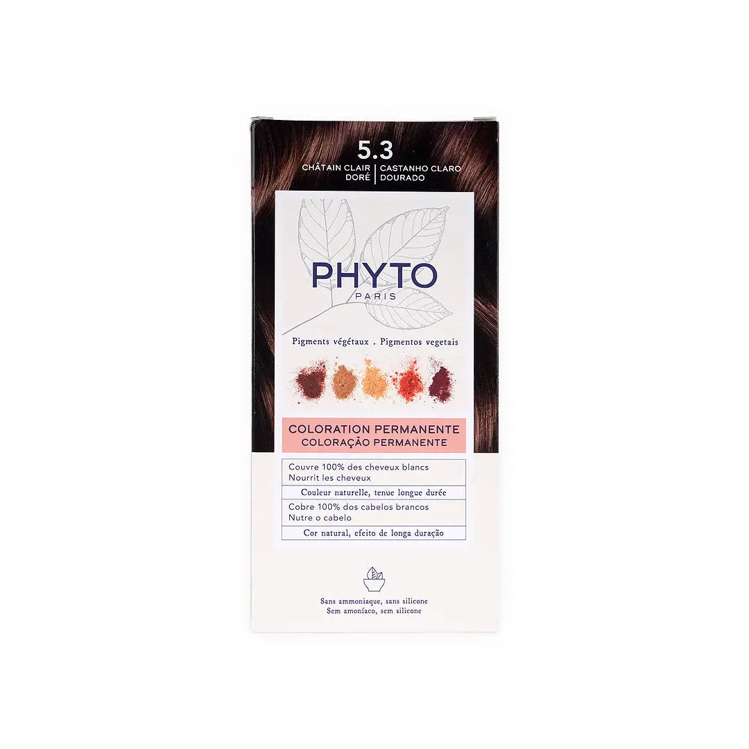 Phyto Permanent Hair Color NO. 5.3 - Light Golden Brown