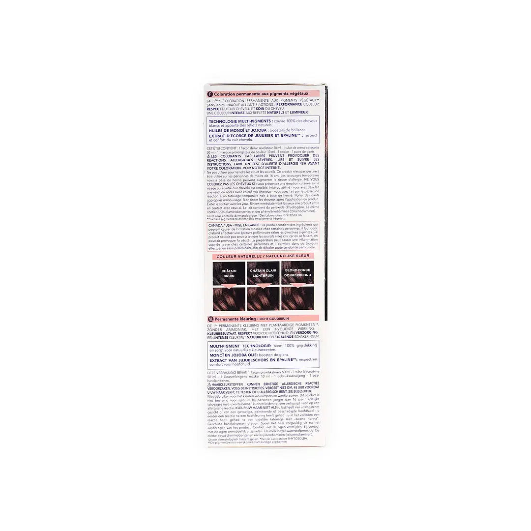 Phyto Permanent Hair Color NO. 5.3 - Light Golden Brown