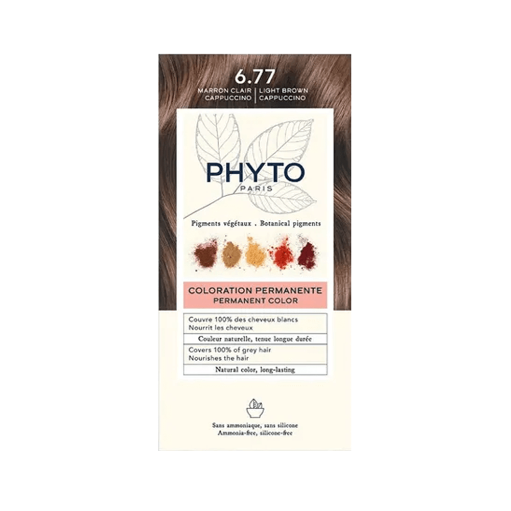 PHYTO HAIR COLOR 6.77 LIGHT BROWN CAPPUCCINO