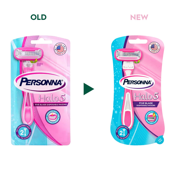 45614-Personna Halo 5 Blade 2 Disposable Razors 