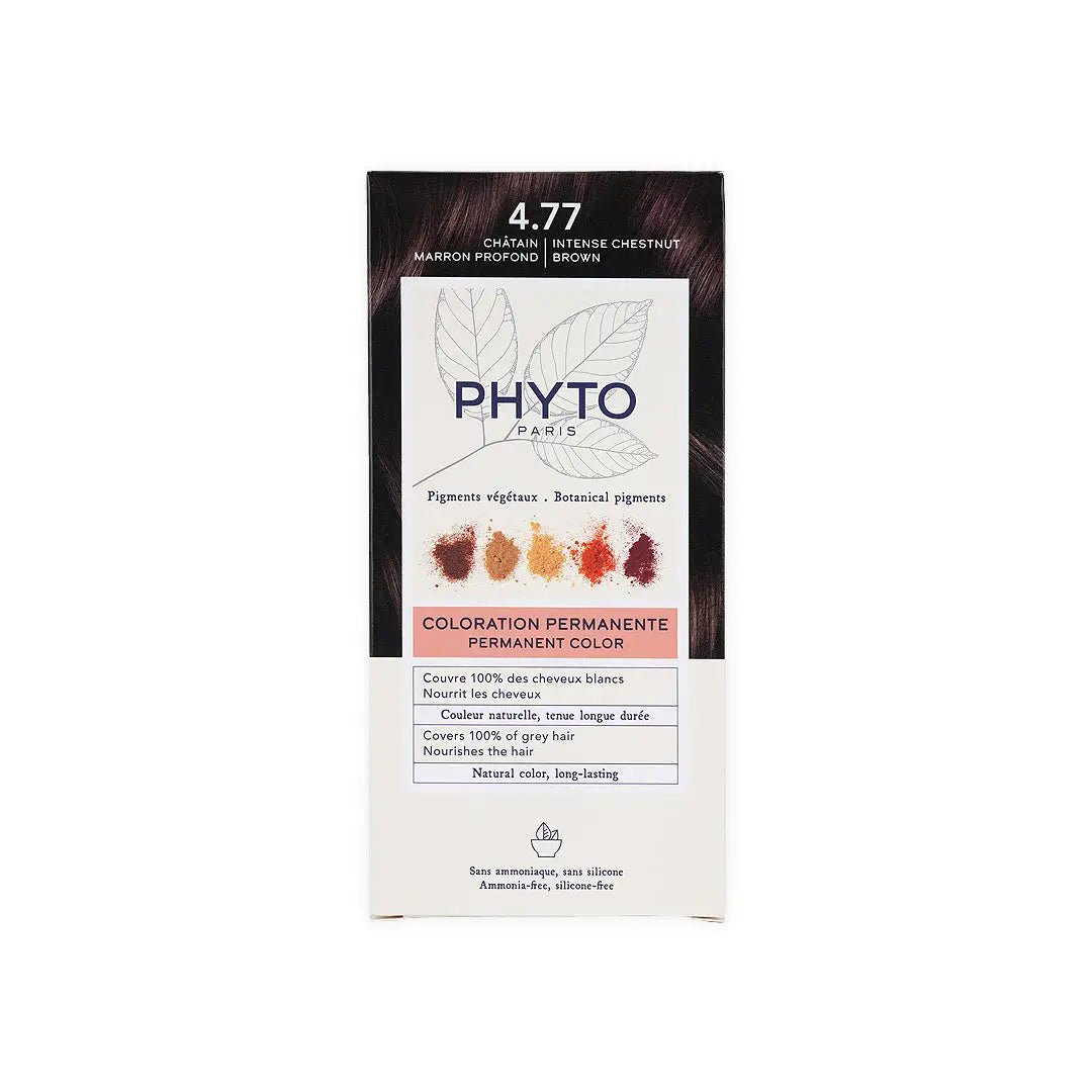 Phyto Permanent Hair Color NO.4.77 - Intense Chestnut Brown