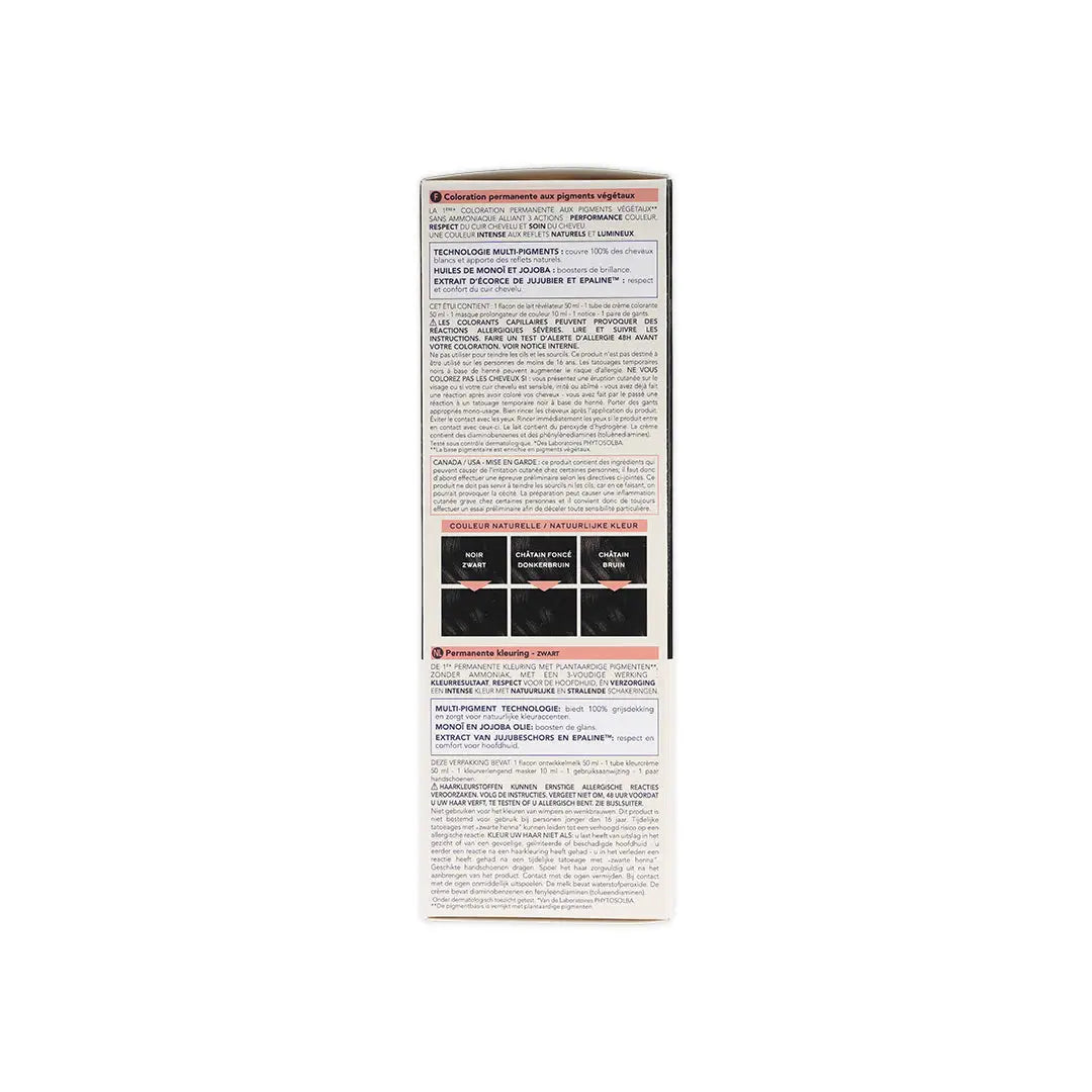 Phyto Permanent Hair Color NO.1 - Black