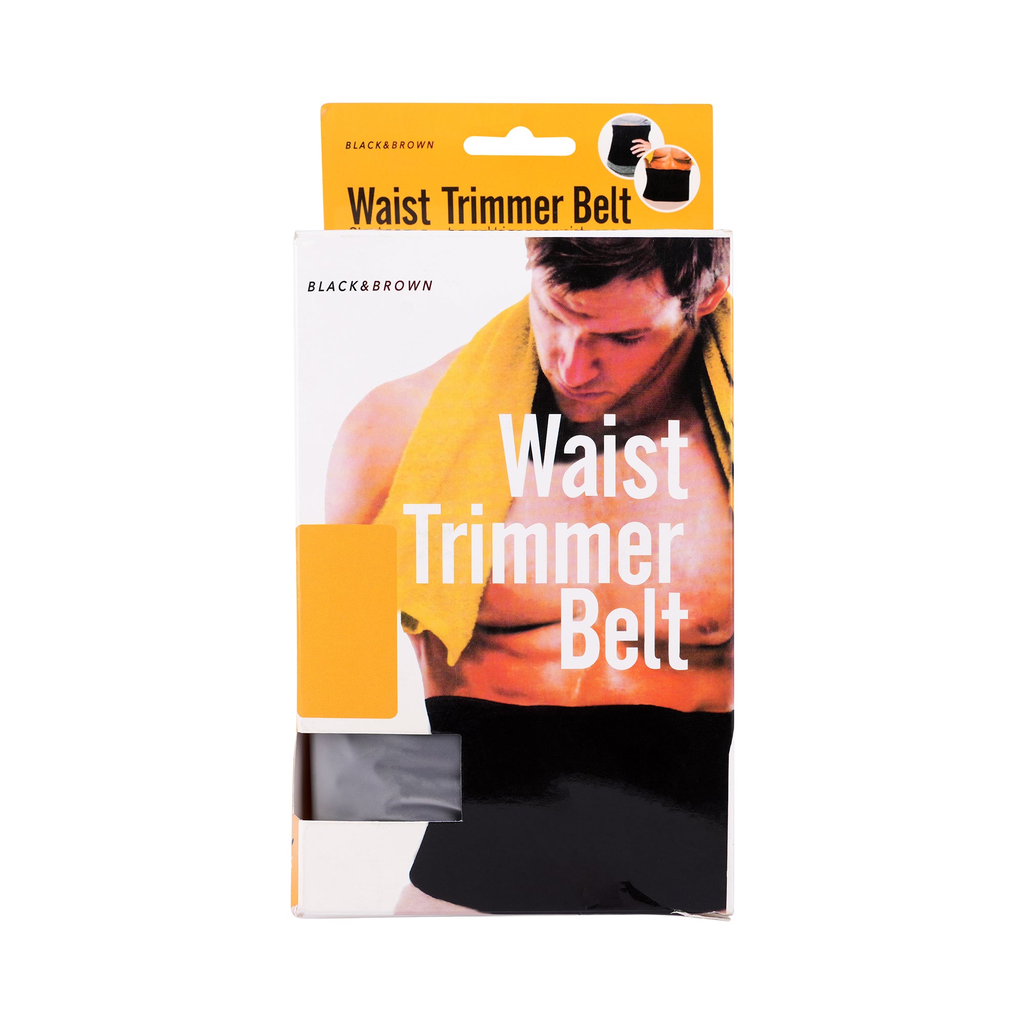 45646-Black & Brown Waist Trimmer Belt-Pink +1