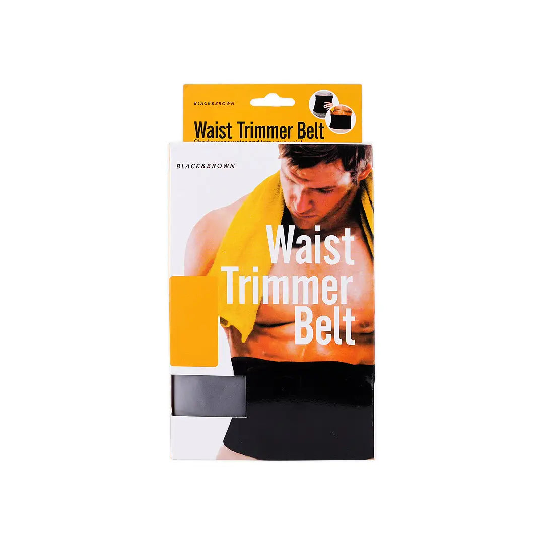 Black & Brown Waist Trimmer Belt-Black