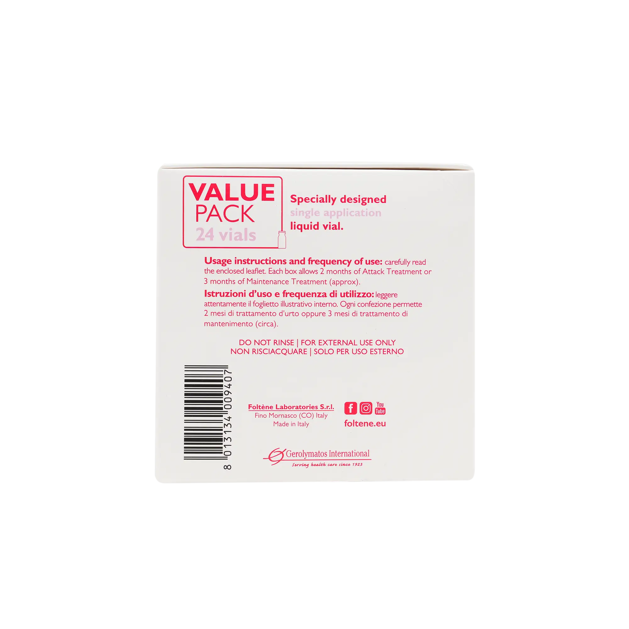 FOLTENE WOMEN VALUE PACK-24 VIALS