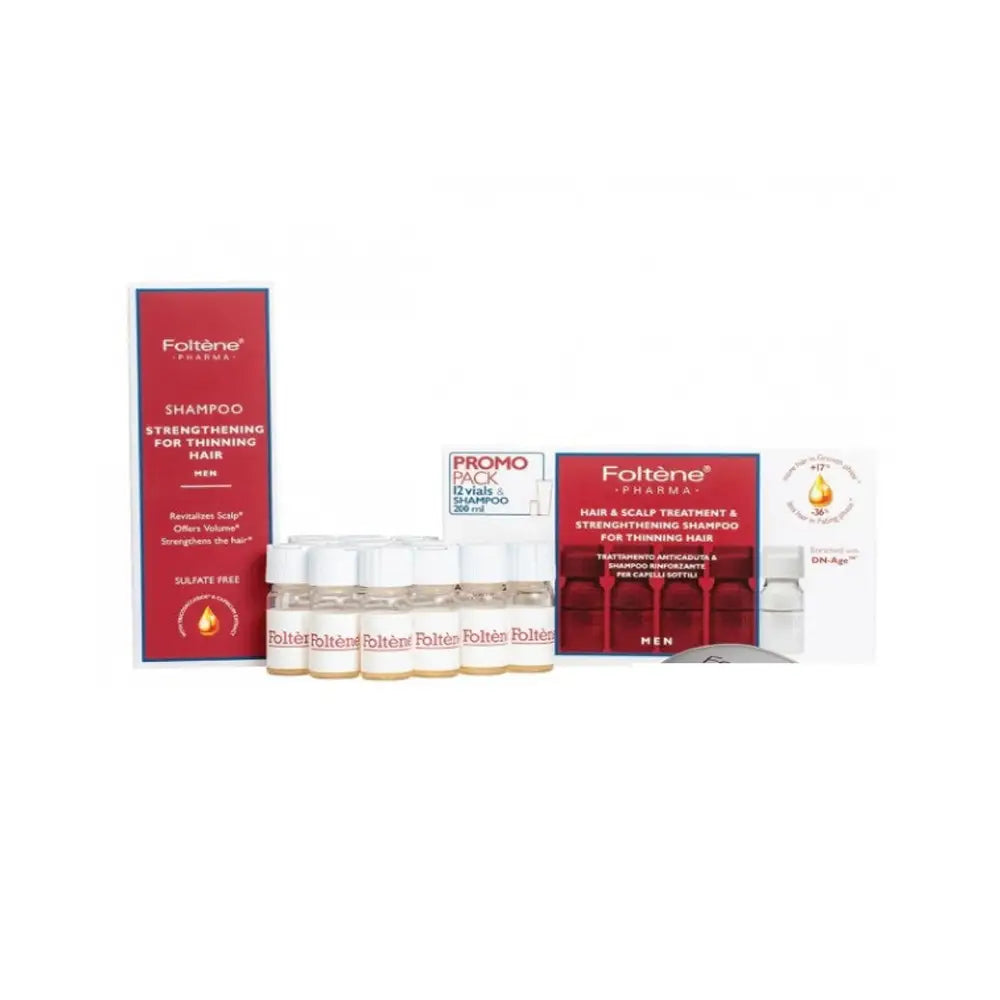 Foltene Men Promo Pack-(12 Vials & Shampoo 200Ml)