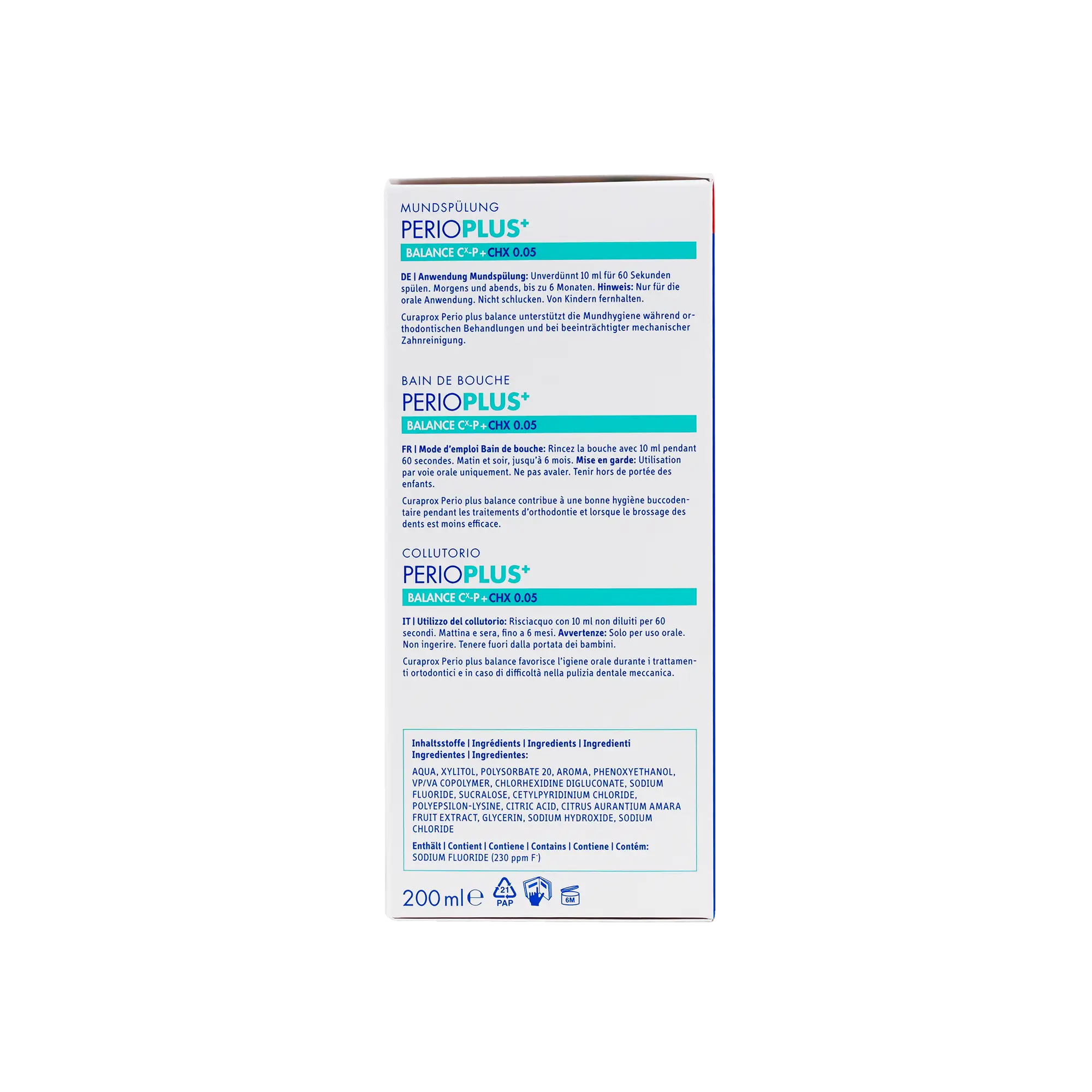 Curaprox Perioplus Balance CHX 0.05 Mouthwash 200ml