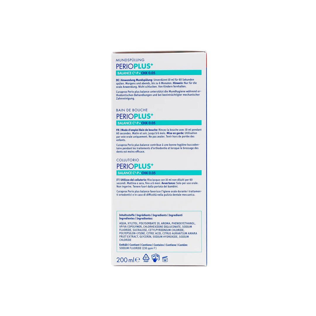 45684-Curaprox Perioplus Balance CHX 0.05 Mouthwash 200ml +1
