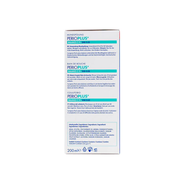 45684-Curaprox Perioplus Balance CHX 0.05 Mouthwash 200ml +1
