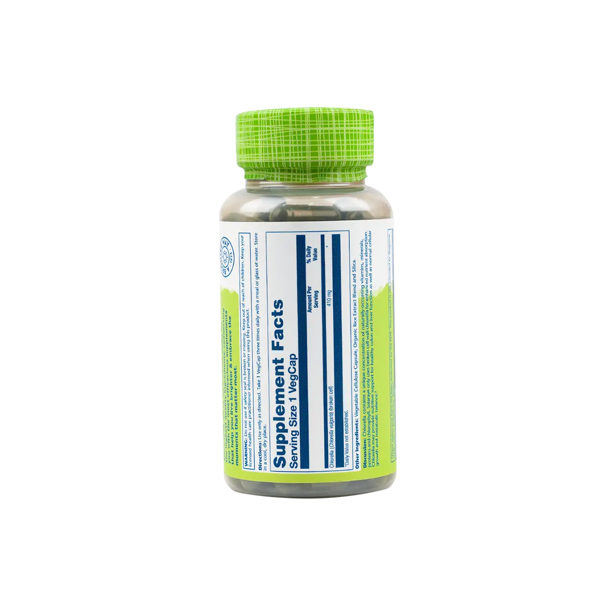 45690-Solaray Chlorella 410mg 100 Vegcap +1