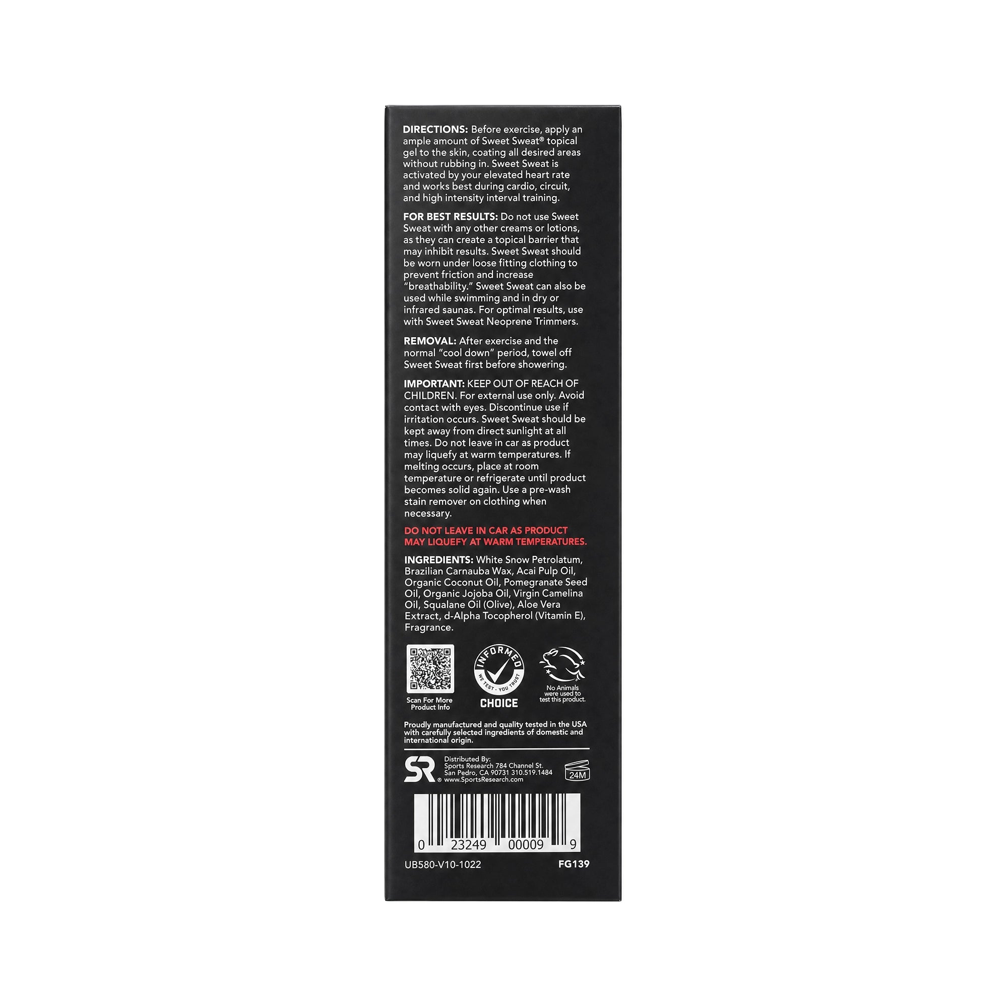 45691-Sweet Sweat Workout Enhancer Stick 182g +3
