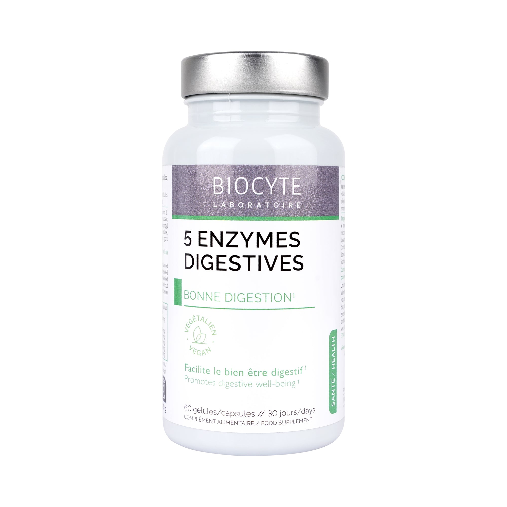 45694-Biocyte 5 Enzymes Digestives 60Capsules