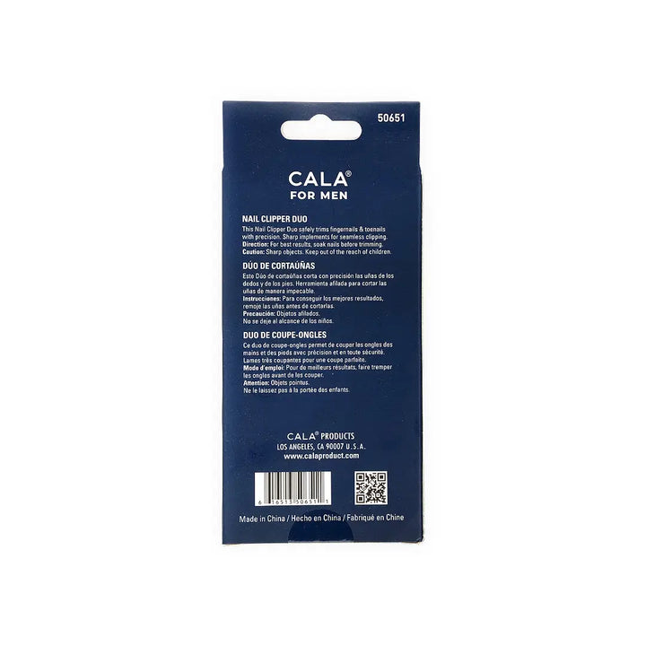 45719-Cala Men Nail Clipper Duo 2Pcs +1
