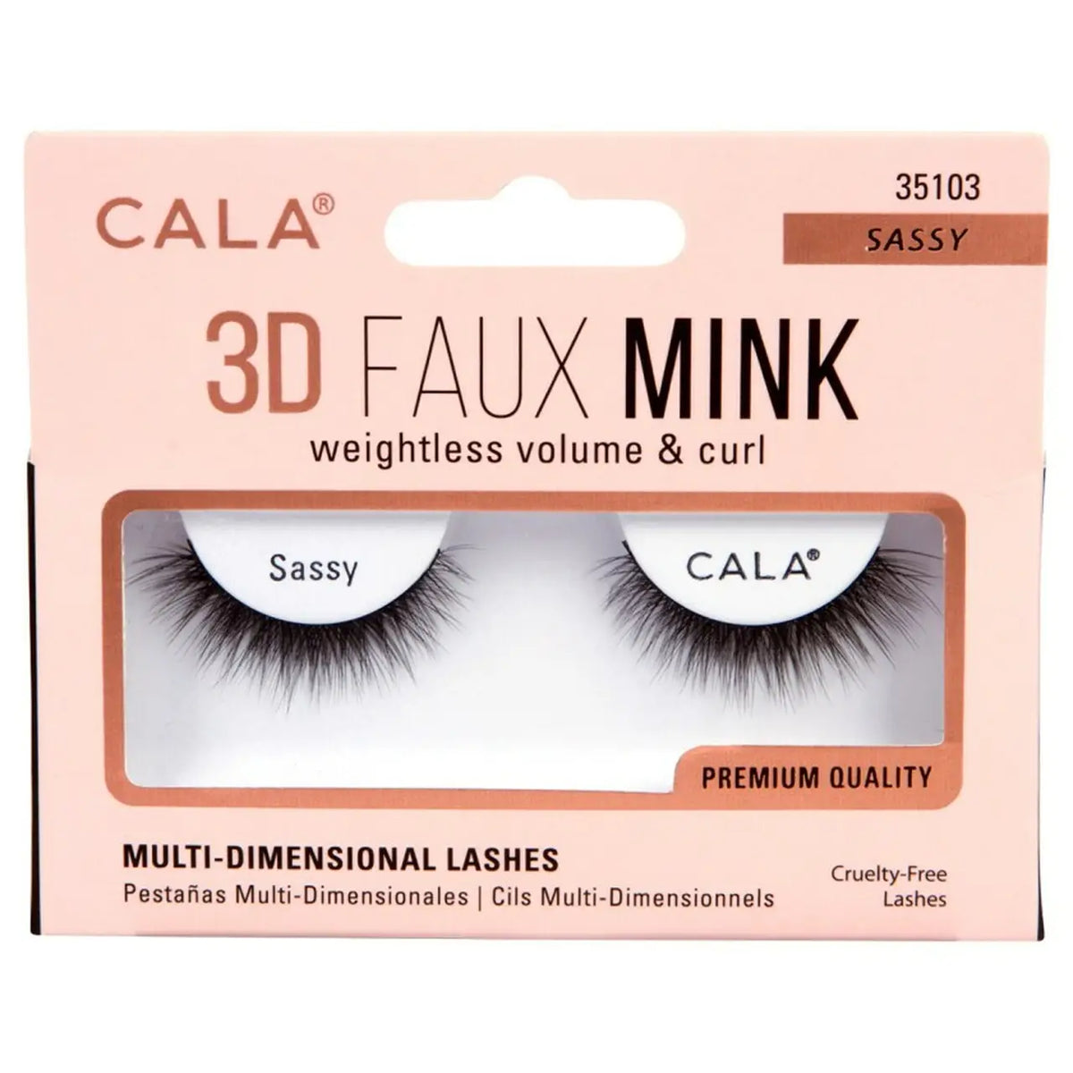45721-Cala Eye Lashes 3D Faux Mink Sassy