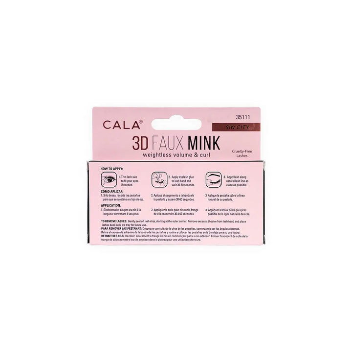 45723-Cala Eye Lashes 3D Faux Mink Sin City +2
